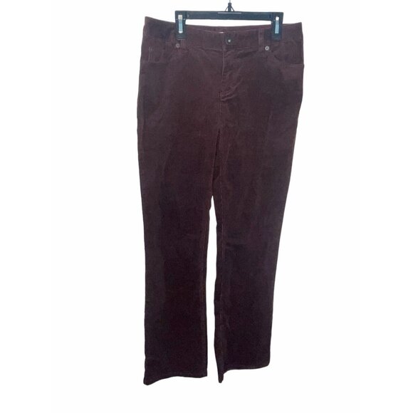 COLDWATER CREEK Women's Size 4 Burgundy Corduroy Bootcut Jeans Retail $69.95 - Picture 2 of 12